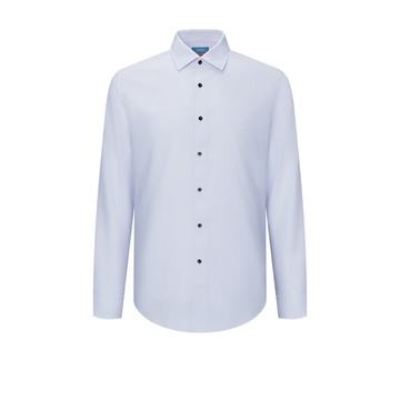 免熨防皺吸濕排汗點狀長袖上班襯衫/冰蘭花紫色 | 5612202280