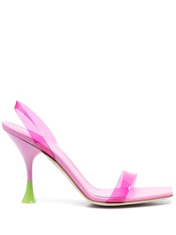 3juin - 110mm leather open-toe sandals - women - Calf Leather/Calf Leather/Plastic - 37 - Pink