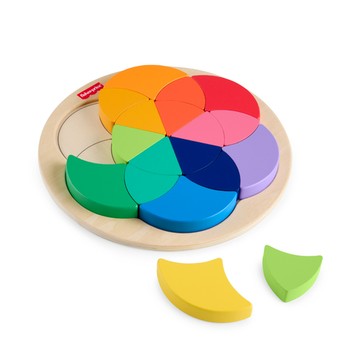 費雪木製玩具色輪拼圖
