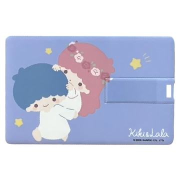 Sanrio 三麗鷗 雙星仙子 卡片式USB2.0 插畫風格隨身碟 Haushin01  128GB  1個