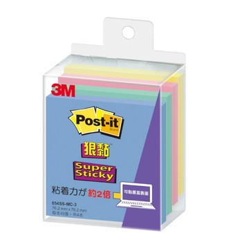 3M 654SS-MC 4色狠黏利貼(MC-3)