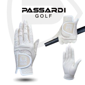 新款PASSARDI進口小羊皮女士雙手高爾夫手套女士真皮手套防滑防嗮