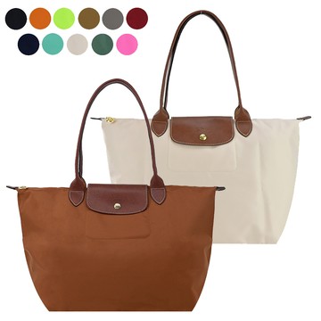 LONGCHAMP LE PLIAGE系列長把再生尼龍摺疊水餃包(大/多色選)