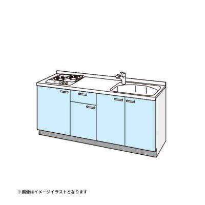 LIXIL ミニキッチン 間口120cm ハーフユニット 扉タイプ 電気コンロ