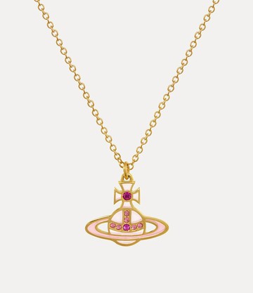 Vivienne Westwood Concetta Bas Relief Pendant Necklace Gold-rose-peach-indian-pink-resin-fuchsia-rose Gold-rose-peach-indian-pink-resin-fuchsia-rose Women