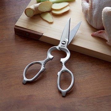 日本 霜山 廚房用多功能可拆卸不鏽鋼雞骨剪/料理剪刀