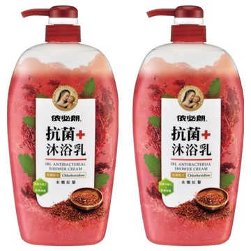 依必朗抗菌沐浴乳 水嫩紅藜 添加多種美膚成分  1L  2瓶