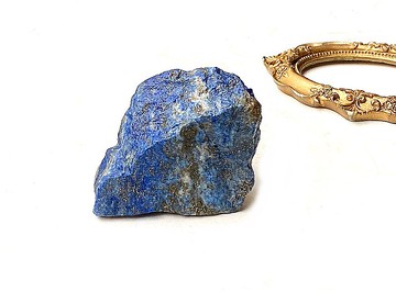 天然原礦青金石原石 居家 辦公室 療癒 小擺件 可消磁手鍊