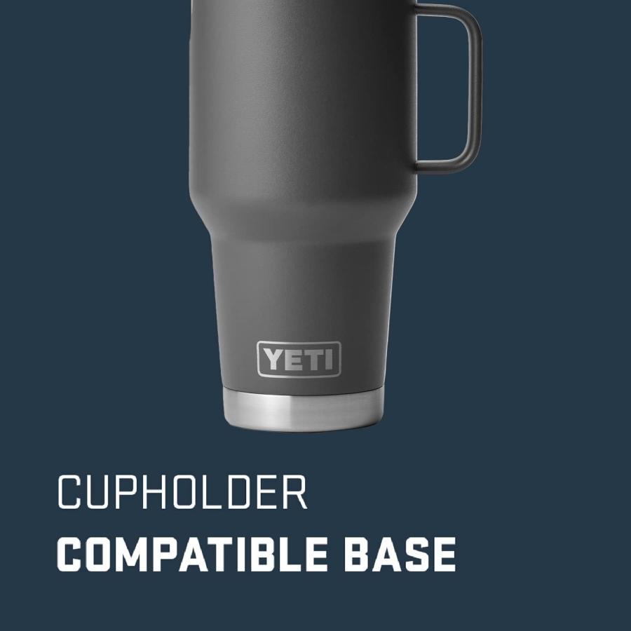 YETI Rambler 30 oz Travel Mug  Stainless Steel  Vacuum Insulated with Stronghold Lid  Charcoal　並行輸入品