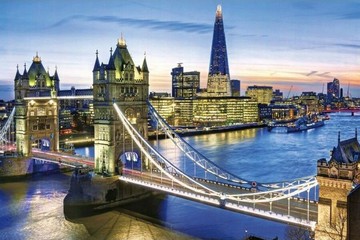 HC - 台灣製優質夜光拼圖1000片-世界風情-倫敦塔橋 Tower Bridge 1000Y-009