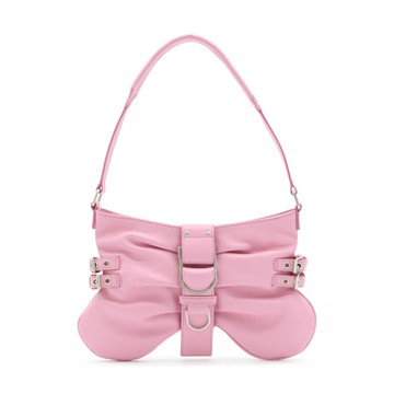 Blumarine - Light Pink Leather Butterfly Shoulder Bag