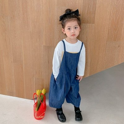 ベビー服サロペット女の子オーバーオールキッズ子供服春夏秋ガールズボーイズサロペットパンツデニムデニムパンツオールインワン 通販 Lineポイント最大get Lineショッピング