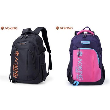 AOKING 後背包大容量護脊15.6吋電腦胸扣防水輕量杜邦抗刮尼龍布