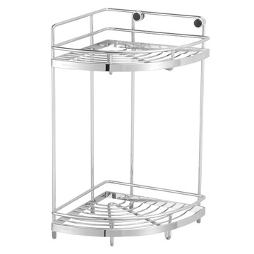 DAY&DAY 日日家居 雙層轉角架 掛放兩用 ST3033S-2CH #304 不鏽鋼  230 x 235 x 420mm  銀色  1個