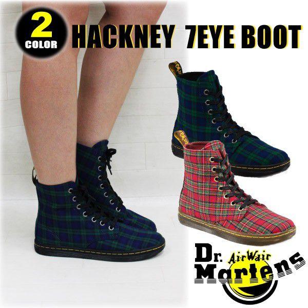 Dr.Martens ドクターマーチン HACKNEY キャンバス チェック柄 - ブーツ