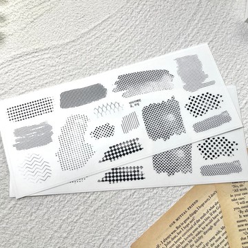 復古圖案貼紙