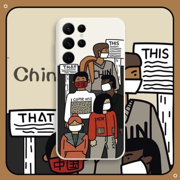 口罩人群適用三星s21手機殼s22ultra全包防摔s22新款s21ultra液態硅膠s21fe高級感小眾s21十套s22+潮牌網紅