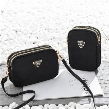 斜背手機包女  牛津布大屏豎款手機包2024新款潮輕便小包包女士帆布多層零錢包袋