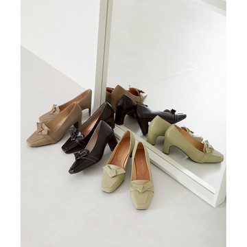 ORiental TRaffic 知性不對稱縫線緞帶高跟鞋 (日本OR女鞋 31316)