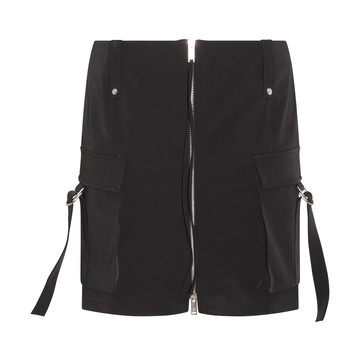 Blumarine - Black Denim Stretch Mini Zipped Skirt