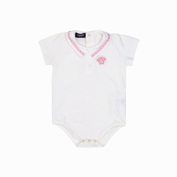 Young Versace Kids 嬰幼兒美杜莎刺繡連身衣
