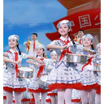 兒童鼓號隊表演服幼兒園升旗手儀仗隊服中小學生軍鼓管樂對演出服