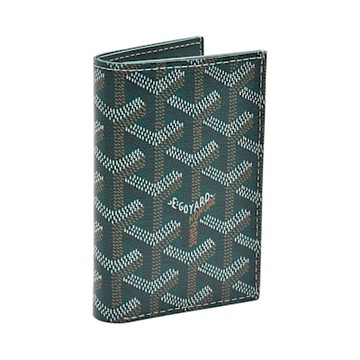 GOYARD 經典SAINT-PIERRE手工帆布摺疊萬用卡夾(綠色)