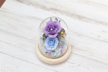 Fl188-03 夢幻永生花系列-紫藍色