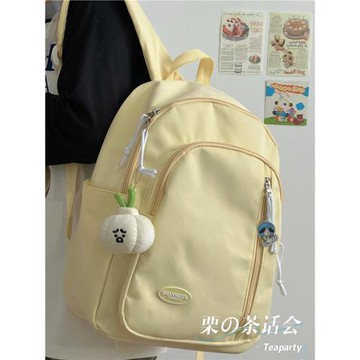 茶話會書包女日系少女學院風高中生大學生背包簡約休閑百搭雙肩包
