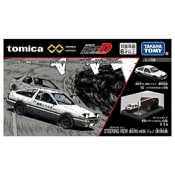 TOMICA 多美小汽車 STEERING VIEW 頭文字D AE86 (車+展示盒) 【鯊玩具】