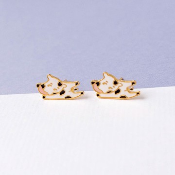 萬念俱灰 乳牛 厭世小動物  耳環 耳夾 生日禮物