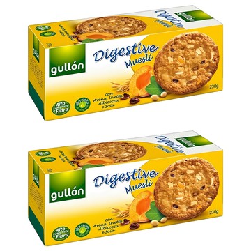 gullon 穀優 燕麥果乾消化餅  230g  2盒