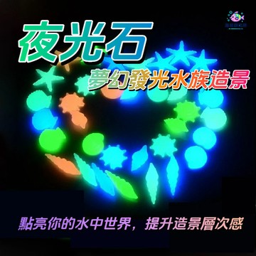 ⭐️現貨 夜光石 魚缸造景 發光石子 夜間發光 水族裝飾石 自動吸光發光 夢幻夜光效果 水族底砂裝飾石 提升造景美感