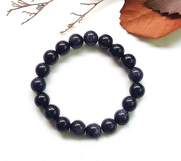 正能量勇氣10mm系列藍砂石手鍊