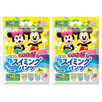 GOO.N 大王 戲水褲/尿布 迪士尼系列  BIG  8片