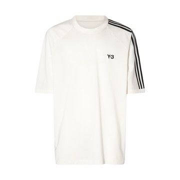 Adidas Y-3 - Black And White Cotton 3s T-shirt