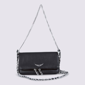 Zadig & Voltaire Black Leather Rock Nano Shoulder Bag