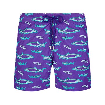 Requins 3D 鯊影穿梭 限量訂製款 刺繡男士泳褲（M）