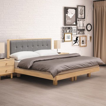 哥本哈根實木5尺布面床頭片(不含床底)