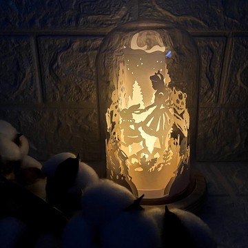 360全景-愛麗絲夢遊仙境 /花境/光影紙雕燈 (led夜燈)
