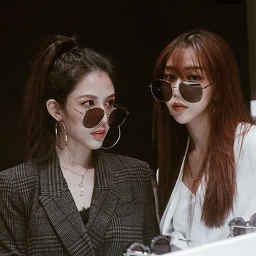 現貨-新款網紅明星款復古太陽眼鏡圓框墨鏡男女眼鏡時尚太陽鏡女359