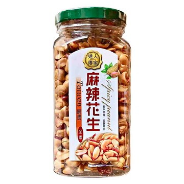 達人傳家 麻辣花生 台灣嚴選  250g  1罐