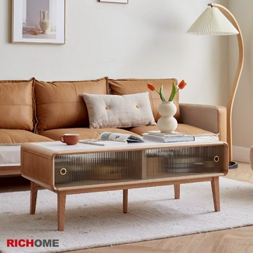 RICHOME  木木原木 北歐森活輕奢風岩板茶几 YB10J011200