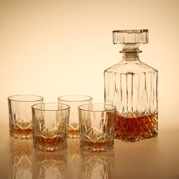 歐式威士忌酒杯套裝加厚玻璃杯酒吧創意紅酒洋酒白酒醒酒器酒樽