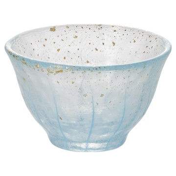 ADERIA 金箔水藍清酒杯 70ml  透明色  1個