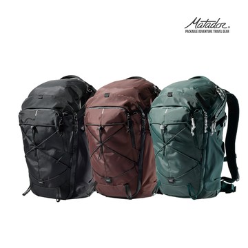 【Matador 鬥牛士】Adventure Pack 24L 城野探索背包 - 石榴紅/戶外旅行背包/登山旅行兩用包/24L機能背包/健行後背包