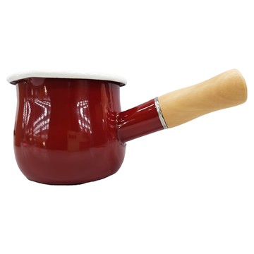 日式迷你琺瑯鍋-火熱紅 0.5L  10cm  1個