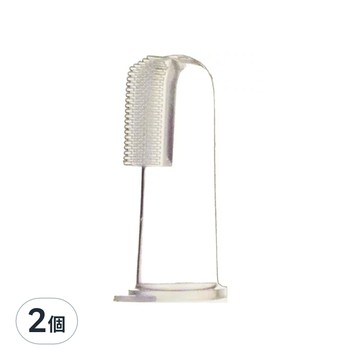 DOOBY 大眼蛙 抗菌指套乳牙刷 德國食品級矽膠製成 柔軟不傷牙齦  D-4401  2個  1入