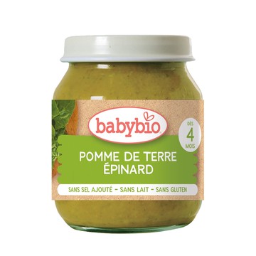 法國BABYBIO 生機洋山芋菠菜蔬菜泥130g(4M)★衛立兒生活館★