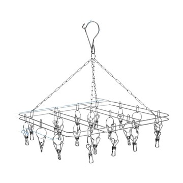 【蝦皮直營】20夾 不鏽鋼曬襪架 不鏽鋼 曬衣架 曬襪鐵架 衣架 不銹鋼曬衣架 曬襪架 JJ0073